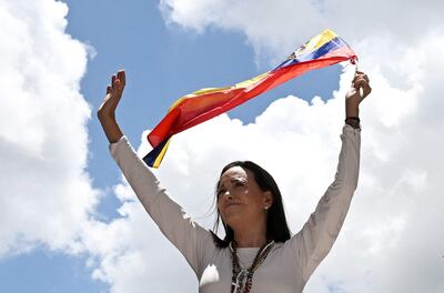 La líder opositora venezolana María Corina Machado.