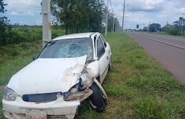 Alrededor de las 05:00, se produjo un accidente de tránsito sobre la ruta PY11, en la compañía Costa Pucú