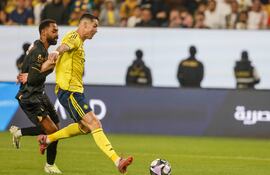 Cristiano Ronaldo marcó un gol espectacular de chilena, el 954 de su exitosa carrera.