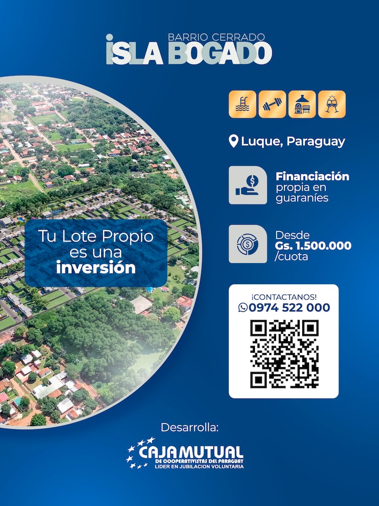 La Caja Mutual brinda esta oportunidad de inversión en un lote propio.