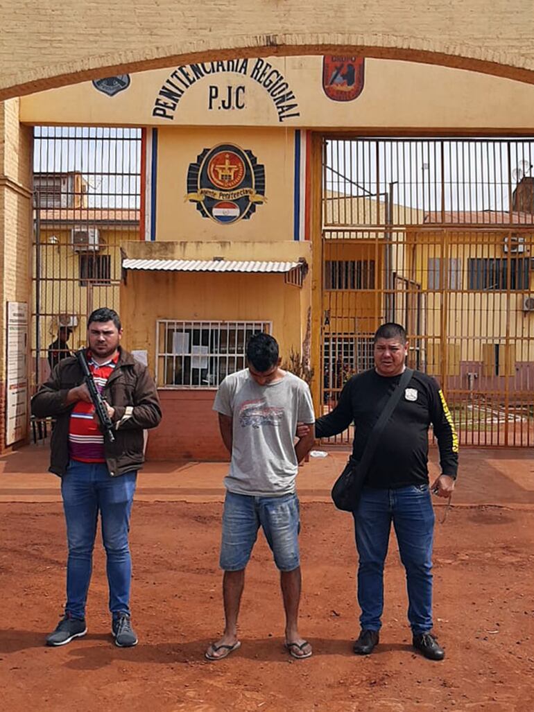 Alejandro David Mongelós Pana ya fue devuelto a la penitenciaría regional de Pedro Juan Caballero, de donde se fugó en 2020.