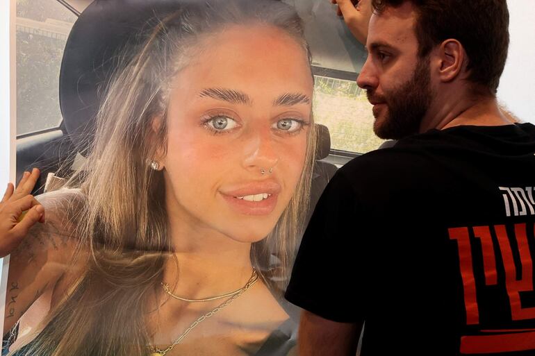 La imagen de Mia Shem, rehén del grupo militante Hamás en Gaza.
