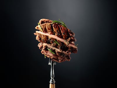 Carne a la parrilla.