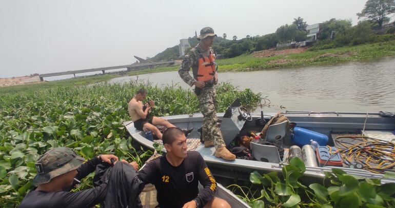 Búsqueda de militar desaparecido. Zona conocida como "Escalerita".