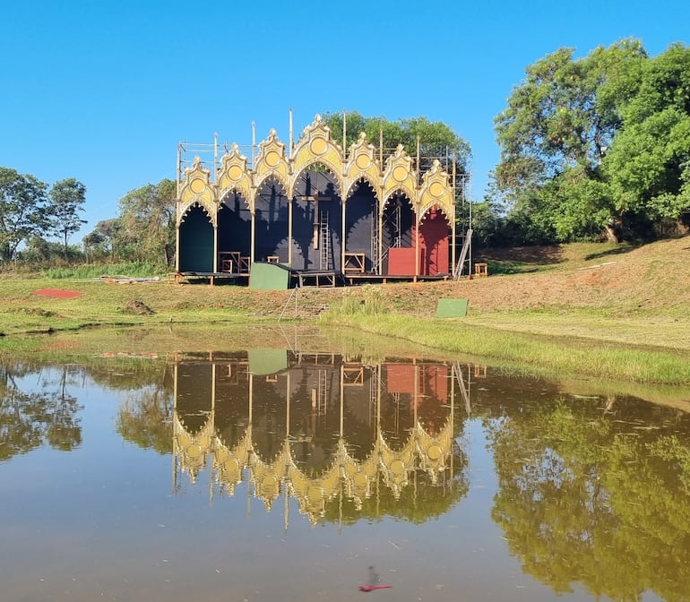 En el retablo ubicado en la Barraca de Tañarandy se realizará la puesta en escena de los cuadros vivientes.