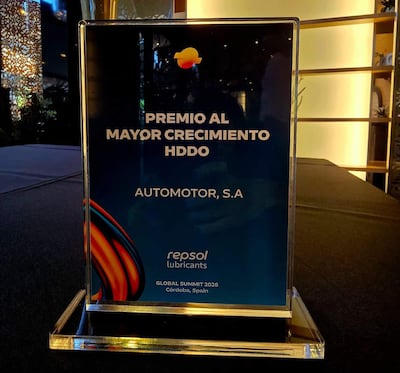 Durante un evento celebrado en Córdoba, España, Repsol Lubricants distinguió a Automotor Paraguay.