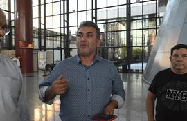 Silvio Piris, presidente de la Federación de Educadores del Paraguay (FEP)