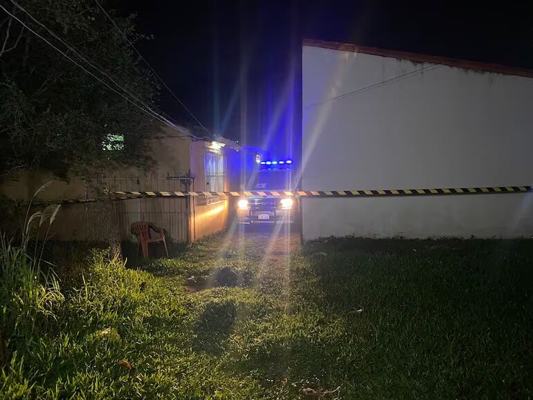 Escena de nuevo feminicidio en San Lorenzo.