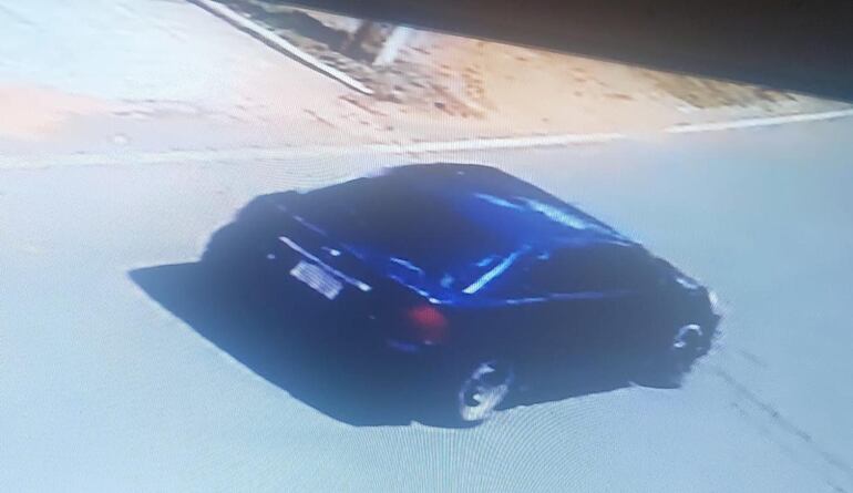 Vehículo utilizado por los delincuentes.