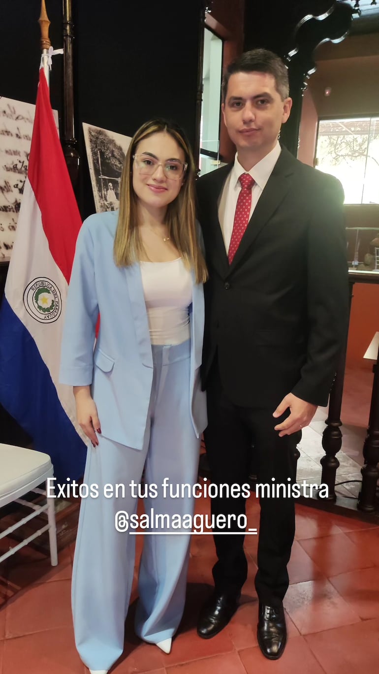 Rodolfo Gedeón Casco Alvárez junto a Salma Agüero.