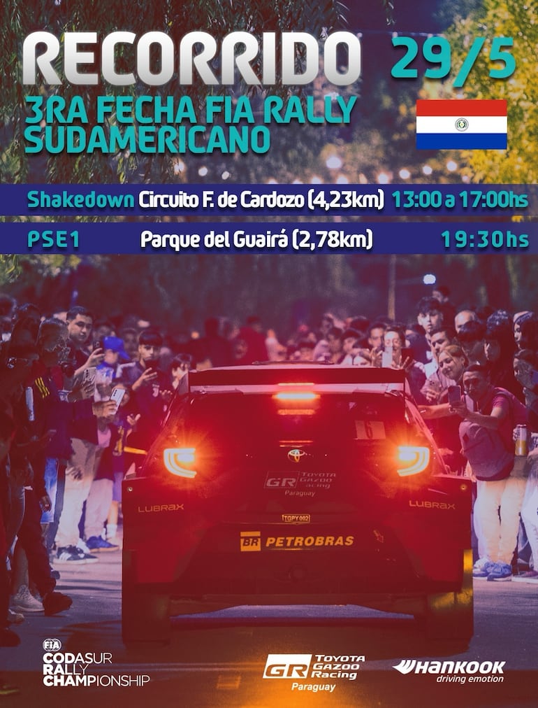 Anuncio oficial de las primeras acciones del Rally del Guairá 2026.