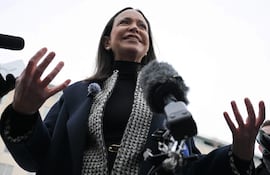 La líder opositora venezolana y premio Nobel de la Paz, María Corina Machado