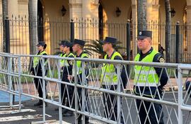 La Policía Nacional resguardará la zona del Congreso Nacional durante la manifestación del domingo.