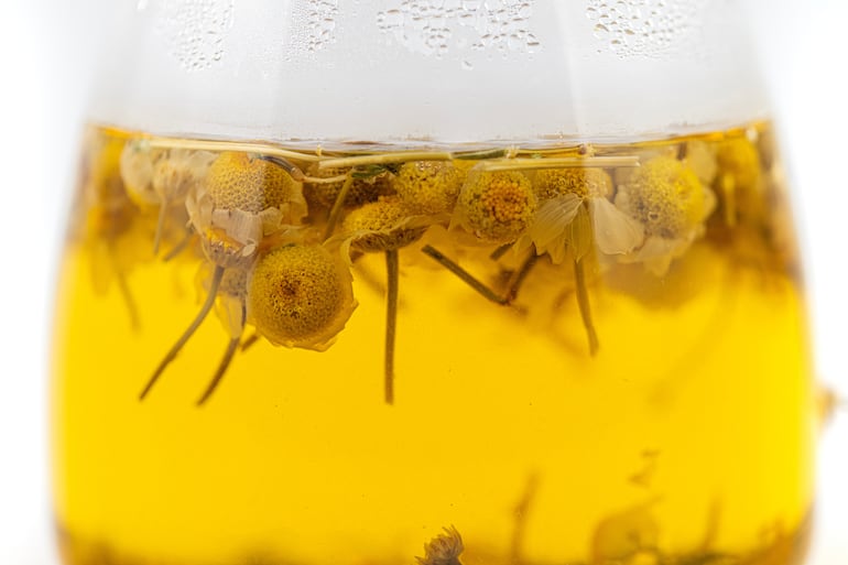 Té de manzanilla.