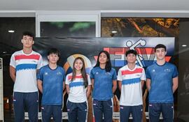 Los jugadores paraguayos del certamen U18 en Lima, Perú.