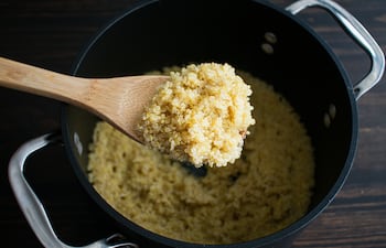 Quinoa cocida.
