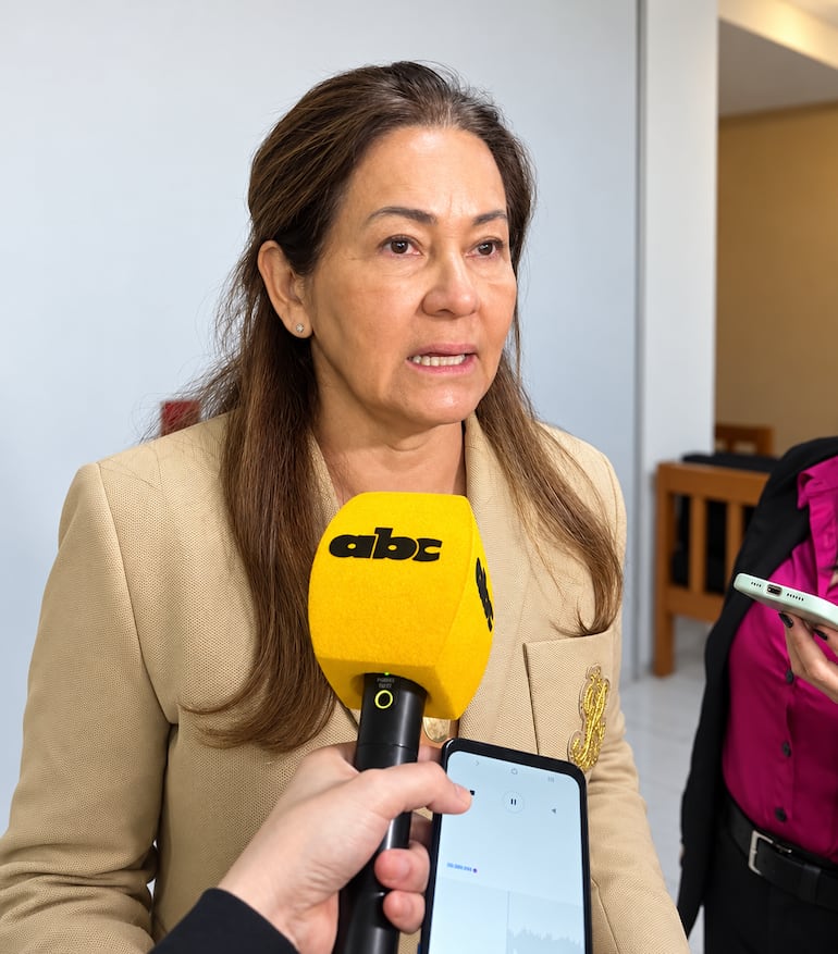 La presidenta de la CBP, la diputada Cristina Villalba.