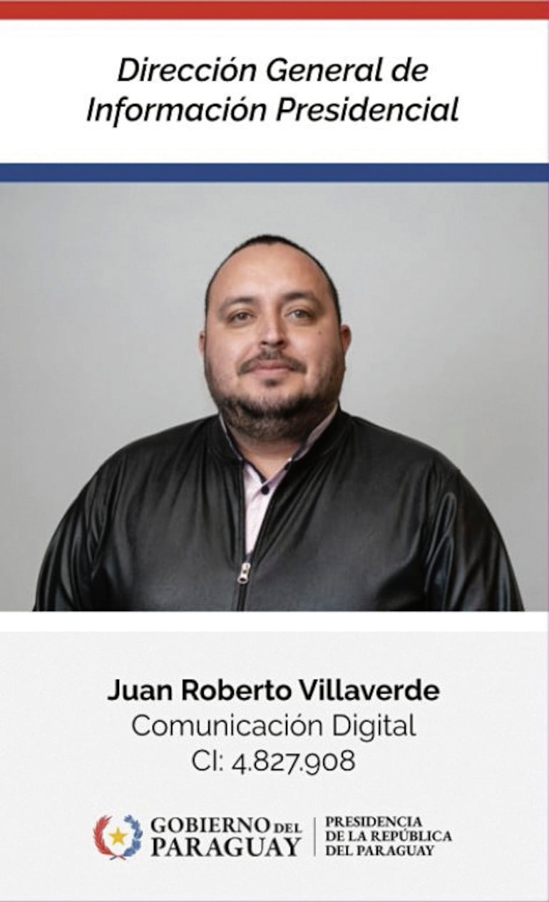 Acreditación dada a Jimmy en 2025 coincide con rol asignado en 2023