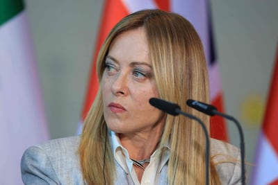 Giorgia Meloni, primera ministra de Italia.