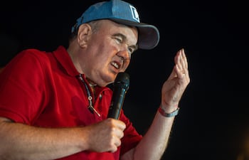 El candidato presidencial peruano ultraconservador Rafael López Aliaga.