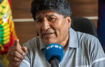 El expresidente de Bolivia Evo Morales hablando durante una entrevista - EFE/ Esteban Biba