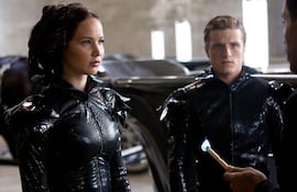 Jennifer Lawrence y Josh Hutcherson.