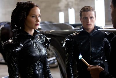 Jennifer Lawrence y Josh Hutcherson.