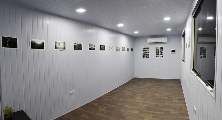 Obras expuestas en "el container" del ICPA.