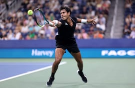 Adolfo Daniel Vallejo en su estreno en el US Open.