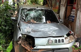 choque automóvil motocicleta barrio Obrero Asunción