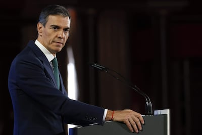 El presidente del Gobierno, Pedro Sánchez. Se aferra al cargo en medio de denuncias de corrupción.