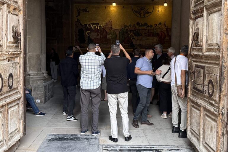 Turistas en la Ciudad Vieja de Jerusalén. 
