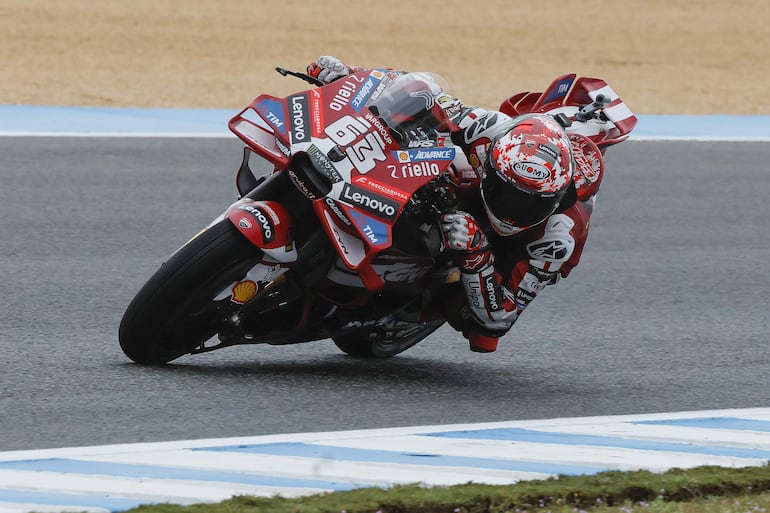 El italiano Francesco "Pecco" Bagnaia, con su Ducati.