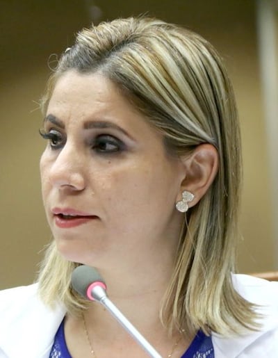Roya Torres (PLRA, Bancada C). Diputada por Alto Paraná y autora del proyecto de ley que será girado a comisiones.