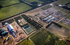 Vista aérea de la Expo Pioneros 2025.