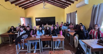 Los alumnos de los diferentes cursos ya están en sus respectivas aulas luego de varias semanas de desarrollar sus clases en la intemperie