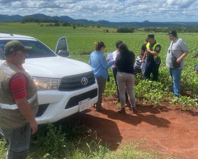 Fiscalía interviene cultivo de soja denunciado por vecinos de Independencia.