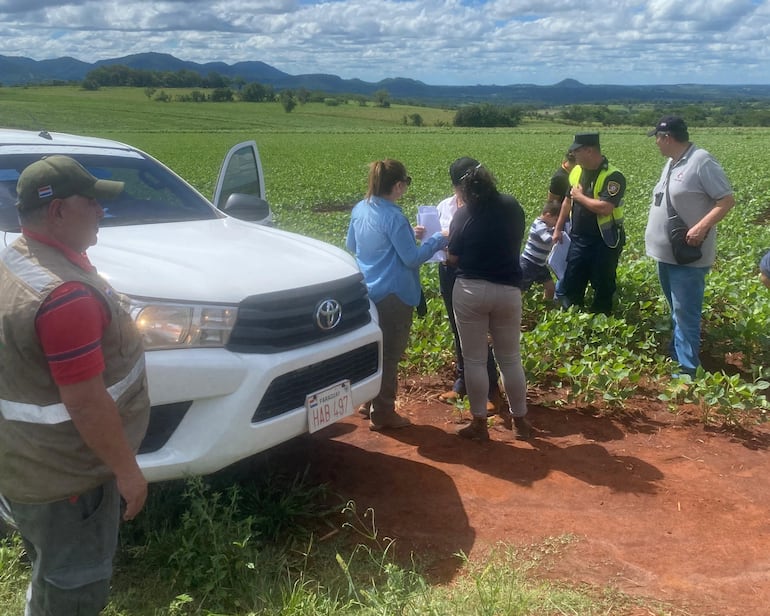Independencia: Fiscalía interviene sojal denunciado y avanza en la investigación sobre posibles cultivos dentro del área protegida del Ybytyruzú