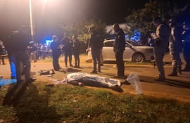 Escana donde se produjo la balacera en Caazapá