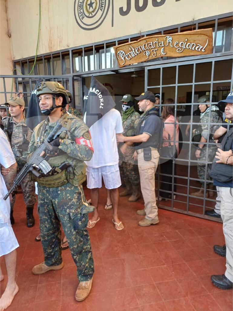 Imágenes de los extraídos en la penitenciaría regional de PJC durante Purgatio.