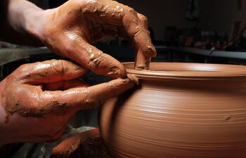 Concepto de cerámica como hobby.