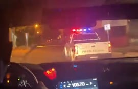 Policía persecución San Lorenzo Capiatá