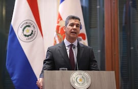El presidente Santiago Peña habló esta mañana sobre su informe de gestión y las críticas.