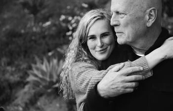 Rumer Willis con su padre Bruce Willis.