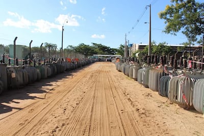 Transformadores en desuso de ANDE.