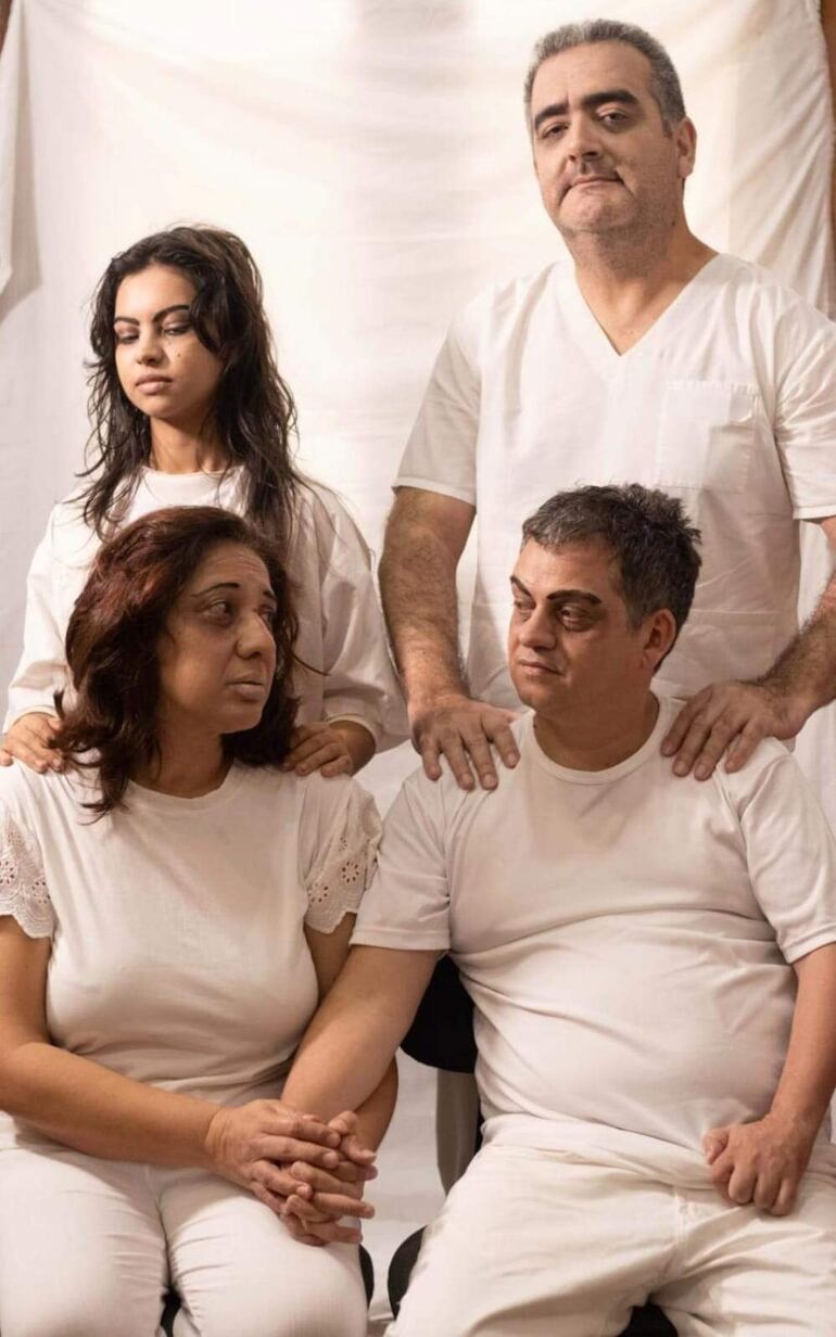 El elenco de "Sobrevivientes", la obra que se presentará en el Anfiteatro Rafael Rojas Doria de Villa Elisa.