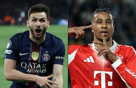 Khvicha Kvaratskhelia gran protagonista de la ida con el PSG se vuelve a ver la cara con con Michael Olise el desequilibrante y goleador bávaro.