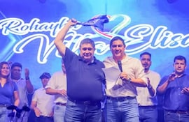 Alcides Riveros, presidente del PLRA y Sergio Estigarribia, intendente de Villa Elisa y hermano del gobernador de Central Ricardo Estigarribia.