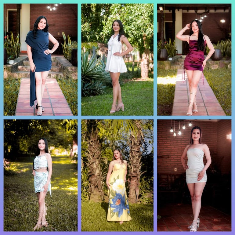Las que concursarán por el trono de Miss Primavera 2026 son Jemima Blanco, Rosa Romero, Luzmi Riveros, Antonella Saucedo y Luana Vega.