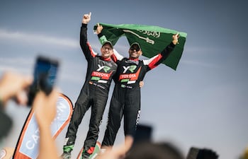 El saudí Yazeed Al-Rajhi y el alemán Timo Gottschalk festejaron la victoria esta temporada en la categoría de autos.